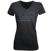 Schiek Sports USA FLAG Women's Breathable High-Quality Cotton V-Neck T-Shirt